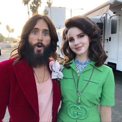 pubblicità gucci lana del rey jared leto|jared leto gucci guilty.